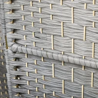 HOMCOM Paravent intérieur en bois 4 panneaux séparateur de pièce pliable pour salon chambre 180 x 180 cm gris mélangé(m-7)