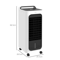 HOMCOM Three-Cool Air Conditioner, with Ice Pack and Remote - White(m-3)