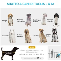 PawHut Carrello Trasporto Cani sotto i 30kg, Rimorchio Bici per Cani con Porta Anteriore e Posteriore, Finestre a Rete e Tetto Apribile, 150x82x98-108cm(m-5)