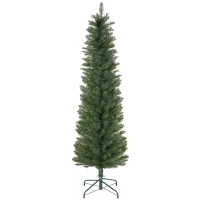 HOMCOM 6ft Artificial Bare Pencil Christmas Tree - Green(m-1)