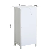 HOMCOM Chiffonnier style néo-rétro graphique 5 tiroirs blanc(m-3)