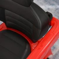 HOMCOM Macchina Cavalcabile per Bambini 12-36 Mesi con Maniglione e Barre di Sicurezza Rimovibili, Licenza Mercedes, Rossa(m-9)
