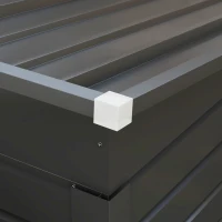 Outsunny Abri de jardin 2,3m² - pour Outils - cabanon Porte verrouillable - dim. 191L x 130P x 166,5-183H cm - acier(m-9)