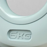 SPORTNOW 6kg Kettlebell, Kettle Bell with Wide Handle for Home Gym, Weight Lifting, Strength Training, Light Grey(m-9)