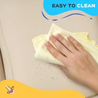 HOMCOM Kids Recliner Chair, PU Leather with Adjustable Backrest, Footrest, Padded Headrest, Beige(m-7)