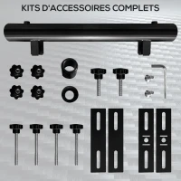 Outsunny Pied de parasol fixation de parasol pour balcon garde-corps support de parasol pour balustrade pour mât de 48mm et 38mm(m-7)