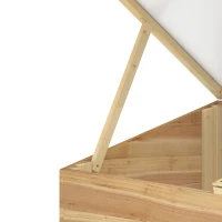 Outsunny Mini Serre de Jardin Serre pour semis dim. 100L x 50l x 36H cm Toit 2 pans ouvrables séparemment Panneaux de Polycarbonate Bois Sapin pré-huilé(m-9)