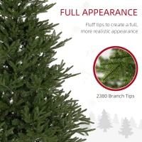 HOMCOM 5ft Bushy and Bare Artificial Christmas Tree - Green(m-5)