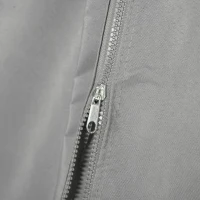 Outsunny 4 Paredes Laterales para Cenador 3,5x2 m con 48 Ganchos y Anillos en C para Pérgola Gazebo Gris Claro(m-8)