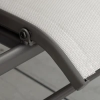 Outsunny 2 Seats Garden Glider Bench, Metal Frame Loveseat with Glass Top  Centre Table, Porch Rocking Glider for 2 Person, for Deck, Patio, Brown/ Khaki(m-9)