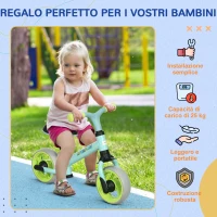 AIYAPLAY Bici Senza Pedali per Bambini max 4 Anni con Sella Regolabile, in Acciaio, PP, PU e TPR, 66.5x34x47 cm(m-6)