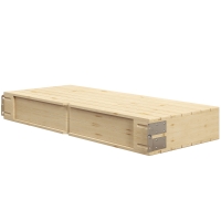 Outsunny Ensemble table et chaise de camping pliant forme valise pique-nique, aluminium et bois, dim. 85,5L x 72,5l x 67H cm