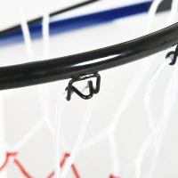 SPORTNOW Canasta de Baloncesto de Pared Aro de Baloncesto para Exterior 113x61x73 cm Azul y Negro(m-6)