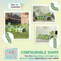 AIYAPLAY Crocodile Design Kids Play Tunnel for Ages 3-6 Crawl and Climb(m-6)