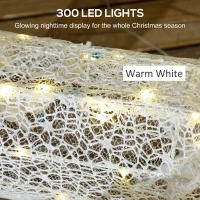 Outsunny Three-Piece LED Light Reindeer Christmas Decoration(m-4)