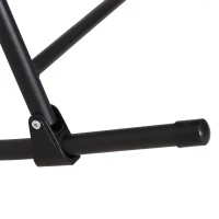 Outsunny Garden Rocking Chair Folding Outdoor Adjustable Rocker Zero-Gravity Seat with Headrest Camping Fishing Patio Deck, 90 x 64 x 110 cm - Black(m-7)