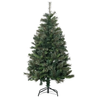 HOMCOM Sapin arbre de Noël artificiel 150 cm 665 branches + support pied vert