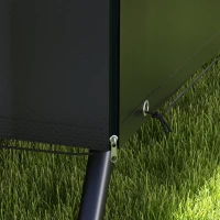 Outsunny Housse de Protection balancelle de Jardin bâche étanche dim. 2,15L x 1,55l x 1,5H m PE Noir(m-9)