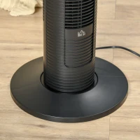 HOMCOM Ventilatore a Torre 45W a 4 Modalità e 3 Velocità con Timer da 12h, in ABS, 31.5x31.5x96 cm, Nero(m-9)
