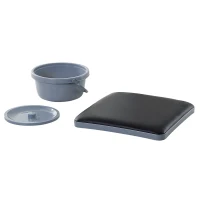 HOMCOM Chaise percée à roulettes - fauteuil roulant percé - coussin amovible, accoudoirs rembourrés,  repose-pied rabattable métal revêtement synthétique noir(m-9)