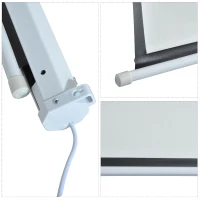 Ecran de projection motorisé 4:3 244L x 183H cm blanc(m-4)