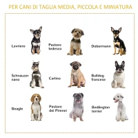 PawHut Gabbia Pieghevole per Cani Fino 15kg in Legno con Vassoio Estraibile e Tetto Apribile, Grigio(m-7)