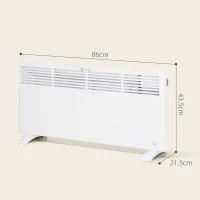 HOMCOM 2000W Convector Heater - White(m-3)