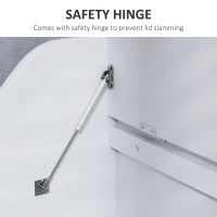 HOMCOM 61L Home Storage Chest - White(m-5)