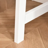 HOMCOM Mesa de Escritorio con Estantes Abiertos Mesa de Ordenador PC Moderna con Gran Espacio para Casa Oficina Dormitorio 119,5x51x74 cm Madera y blanco(m-9)