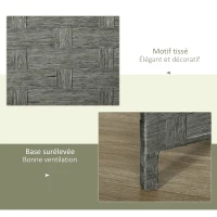 HOMCOM Paravent intérieur en bois 4 panneaux séparateur de pièce cloison, dim. 159,5L x 169,5H x 1,6P cm(m-6)