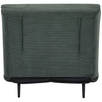 HOMCOM Poltrona Letto 2 in 1 Singola, Schienale Regolabile su 3 Livelli e Imbottito, Struttura in Legno e Acciaio(m-9)