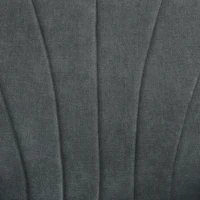 HOMCOM Upholstered Accent Chair with Rolled Arms and Wood Legs, Armchair for Living Room Bedroom, Grey(m-7)