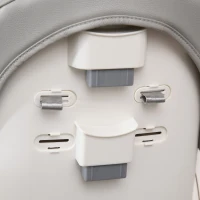 HOMCOM Foldable Baby High Chair Convertible Feeding Chair Height Adjustable with Adjustable Backrest Footrest and Removable Tray 5 Point Safety Harness for Kids 6 - 36 Months Grey(m-8)