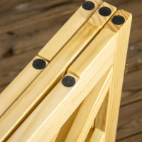 PawHut Barrera de Seguridad Plegable para Perros Valla de Madera con Patas para Escaleras y Puertas 181x35x76 cm Natural(m-9)