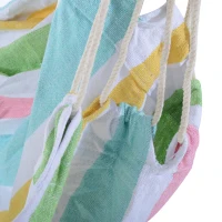 Outsunny Outdoor Hanging Rope Chair with Cotton Rope, Garden Hammock Chair with Wooden Support Bar Cotton Cloth, Portable Garden Chair for Patio & Tree, Green(m-9)