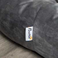 PawHut Cuccia per Cani Imbottita con Bordi Rialzati e Rivestimento Sfoderabile, 81.5x58x18cm, Grigio Scuro(m-9)