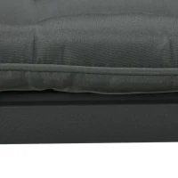 Outsunny Lot de 4 Coussins de chaise de jardin capitonné Rembourrage 4 cm Tissu Polyester dim. 43L x 41l cm Gris foncé(m-9)