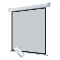 Ecran de projection motorisé 4:3 244L x 183H cm blanc(m-1)