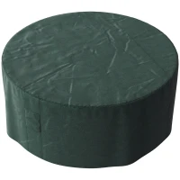 Outsunny Garden Patio Large Furniture Set Round Cover 600D Oxford Waterproof, Ф193 x 80H cm, Green(m-11)