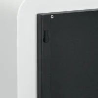 HOMCOM Wall Mounted Ethanol Fireplace, Bioethanol Heater Stove Fire with 1L Tank, 2.5 Hour Burning Time, 48 x 48 cm, White(m-9)