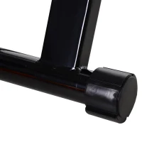 HOMCOM Rulli per Bici da Corsa Pieghevole in Acciaio, Rullo per Bicicletta Allenamento Salvaspazio per Casa, 54.5x47.2x39.1cm Nero(m-8)