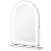 HOMCOM 43 x 59cm LED Vanity Mirror - White(m-11)