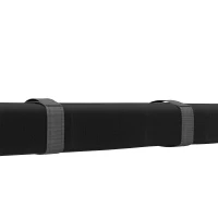 HOMCOM Barras de Transversales de Techo de Coche Baca Portaequipajes con Función Autoinflable Carga máx.75 kg 89x12x8 cm Negro(m-8)