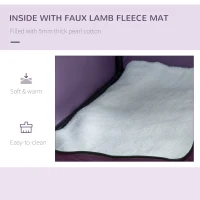 PawHut 90cm Pet Carrier Bag, with Cushion for Medium, Large Dogs - Purple(m-7)