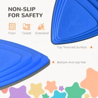 ZONEKIZ 11 Pieces Stepping Stones Kids Balance River Stones Indoor Outdoor Obstacle Course, Sensory Play, Stackable(m-5)