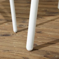 Outsunny Salon de Jardin 4 personnes en rotin PE avec chaises empilables et coussins, plateau en verre trempé cadre en aluminium(m-8)