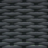 Outsunny 3 Pieces Rattan Bistro Set, Wicker Garden Furniture Set with 2-Tier Coffee Table and Chairs, Cushions, for Outdoor Patio Balcony, Black(m-8)