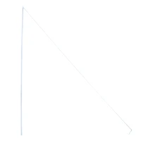 Outsunny 3(m) Awning Sail Shade Canopy Pole Kit Adjustable Pole With Rope Metal - White(m-11)