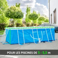 Outsunny Pompe de filtration épurateur à cartouche pour piscine hors sol 3785 L/h 90 W(m-6)