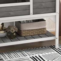 PawHut Maison enclos pour tortues sur pieds avec étagère de rangement en bois massif - 84 x 51 x 103 cm(m-9)